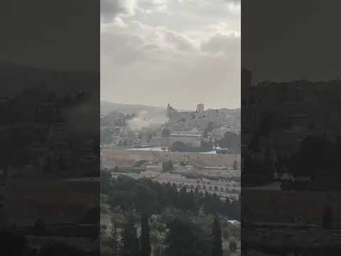 Iranian Missile Impact Near Holy Site in Jerusalem