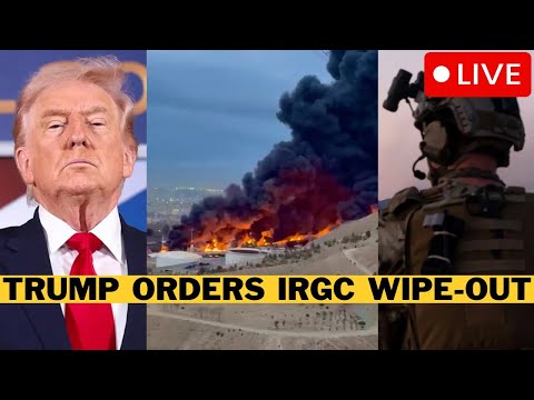 🚨 LIVE: IRGC Fleeing Iran As Trump Orders SURRENDER – IDF Kills IRGC Military Head