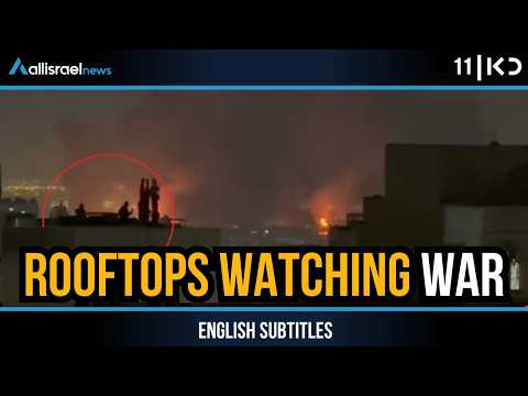 Israeli Strikes Hit Iran as Iranians Watch Bombings from Rooftops | KAN 11
