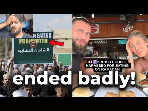 They HARASSED The WRONG English Couple To Stop Eating On Ramadan!