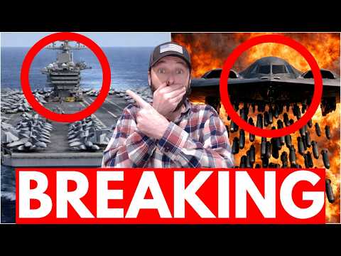 U.S. Aircraft Carrier ON FIRE – Stealth Bombers HAMMER Iran’s Secret Base