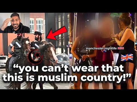 Sharia Horseback Police Ride Down & FORCE British Women To Obey Islamic Law!!!