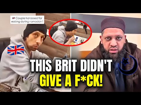MUSLIM TARGETS THE WRONG BRIT FOR EATING ON RAMADAN!!