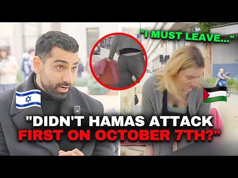 Pro Palestinian QUITS Mid Debate When Asked This Question…