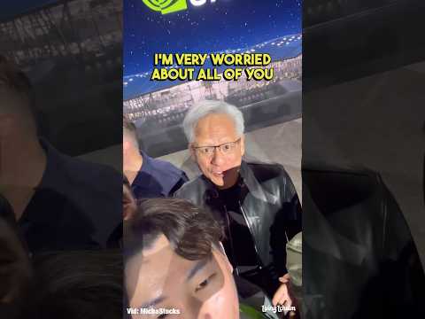 Jensen Wong, Founder of Nvidia, is Worried about his employees in Israel 💚 Vid: @Micha.Stocks